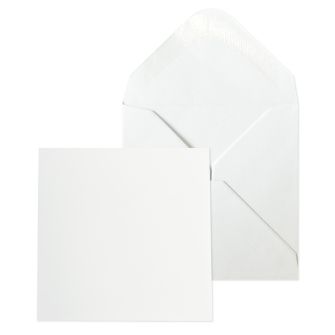 Mini Banker Invitation Gummed White 70x70mm 120gsm Envelopes