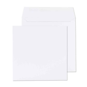 Square Wallet Gummed White 155x155 100gsm Envelopes