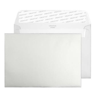 Wallet Peel and Seal Metallic Silver C6 114x162 120gsm Envelopes