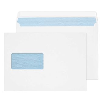 Wallet Peel and Seal Window White C5 162x229 100gsm Envelopes