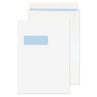 Pocket Peel and Seal High Window White C4 324x229 100gsm Envelopes