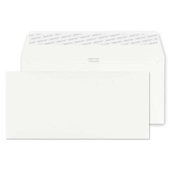 DL+ Ice White Peel & Seal Wallet Envelopes - Box of 500 Envelopes