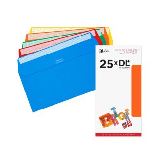 Wallet Peel and Seal Assorted DL+ 114x229 120gsm Envelopes