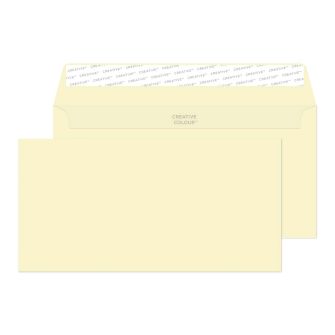 DL+ Soft Ivory Peel & Seal Wallet Envelopes - Box of 500 Envelopes