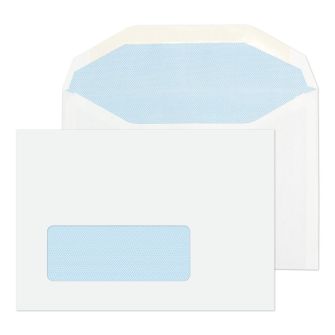 Mailer Gummed Window White C6 114x162 80gsm Envelopes