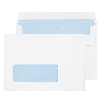 Wallet Self Seal Window White C6 114x162 90gsm Envelopes