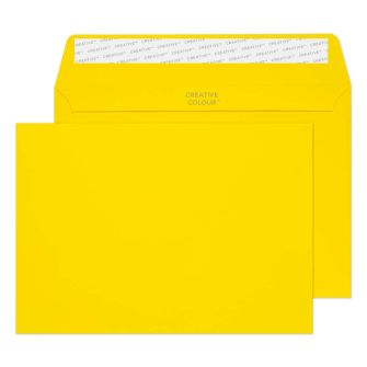Wallet Peel and Seal Banana Yellow C5 162x229 120gsm Envelopes