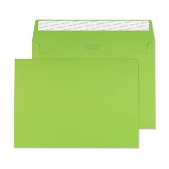 Wallet Peel and Seal Lime Green C5 162x229 120gsm Envelopes