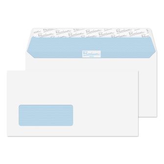 Wallet Peel and Seal Window Ultra White Wove DL 110x220 120gsm Envelopes