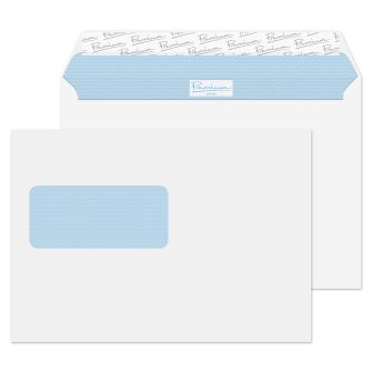 Wallet Peel and Seal Window Ultra White Wove C5 162x229 120gsm Envelopes