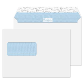 Wallet Peel and Seal High Window Ultra White Wove C5 162x229 120gsm Envelopes