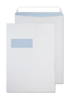 Pocket Peel and Seal Window Ultra White C4 324x229 120gsm Envelopes