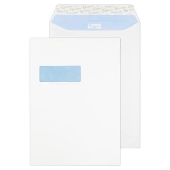 Pocket Peel and Seal Window Ultra White Wove C4 324x229 120gsm Envelopes