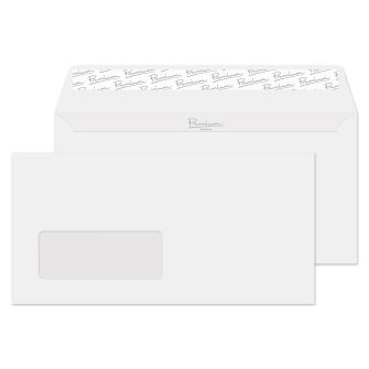 Wallet Peel and Seal Window Brilliant White Wove DL 110x220 120gsm Envelopes