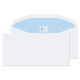 Mailer Gummed White DL+ 114x235 90gsm Envelopes