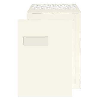 Pocket Peel and Seal High White Laid Window C4 324x229 120GM BX250 Envelopes