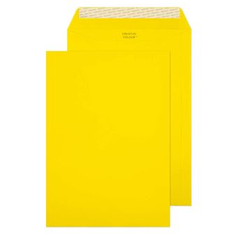 Pocket Peel and Seal Banana Yellow C4 324x229mm 120gsm Envelopes