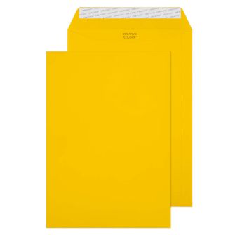 Wallet Peel and Seal Egg Yellow C4 324x229mm 120gsm Envelopes