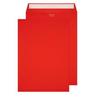 Pocket Peel and Seal Pillar Box Red C4 324x229mm 120gsm Envelopes
