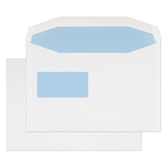 Mailer Gummed Reverse Window White C5+ 162x238 100gsm Envelopes