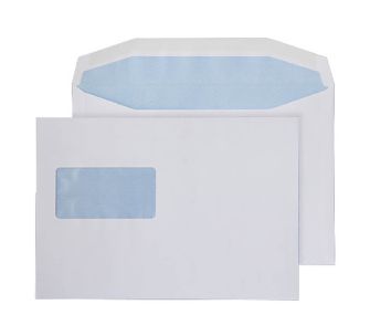 Mailer Gummed High Window White C5+ 162x235 90gsm Envelopes