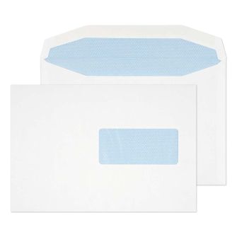 Mailer Gummed Right-Hand Window White C5 162x235 90gsm Envelopes