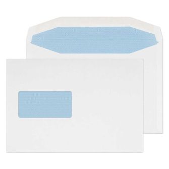 Mailer Gummed Window White C5+ 162x238 90gsm Envelopes