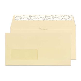 Wallet Peel and Seal Window Vellum Wove DL 110x220 120gsm Envelopes