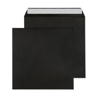 Square Wallet Peel and Seal Jet Black 220x220 120gsm Envelopes