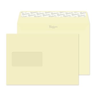 Wallet Peel and Seal Window Vellum Wove C5 162x229 120gsm Envelopes
