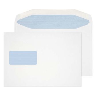 Mailer Gummed High Window White 178x254 90gsm Envelopes