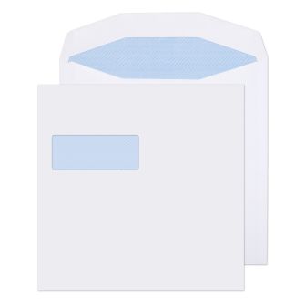 Wallet Self Seal High Window White 220x220 100gsm Envelopes