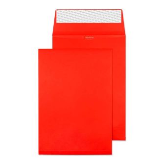 Gusset Pocket Peel and Seal Pillar Box Red C5 229x162x25 140gsm Envelopes
