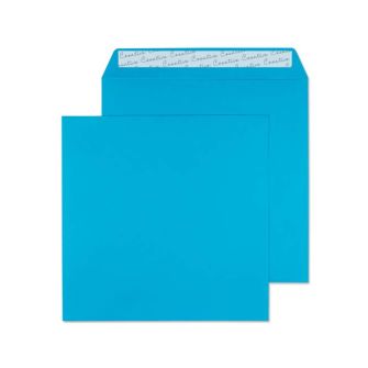 Square Wallet Peel and Seal Caribbean Blue 160x160 120gsm Envelopes