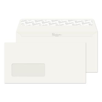 Wallet Peel and Seal Window Oyster Wove DL 110x220 120gsm Envelopes