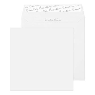 Square Wallet Peel and Seal Ice White 155x155 120gsm Envelopes