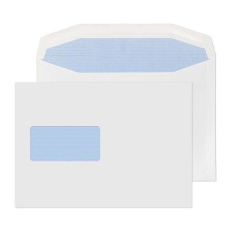 Mailer Gummed Window White C5 162x229 100gsm Envelopes