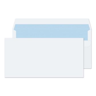 Wallet Self Seal White DL 110x220 100gsm Envelopes
