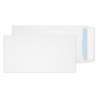 Pocket Peel & Seal White DL+ 235x121 100gsm Envelopes