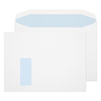Mailer Gummed Window White C4+ 240x330 100gsm Envelopes