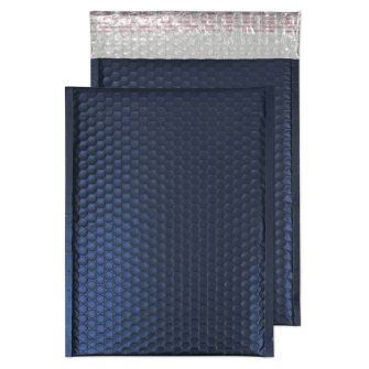 Metallic Bubble Padded Pocket Peel and Seal Oxford Blue BX100 320x240