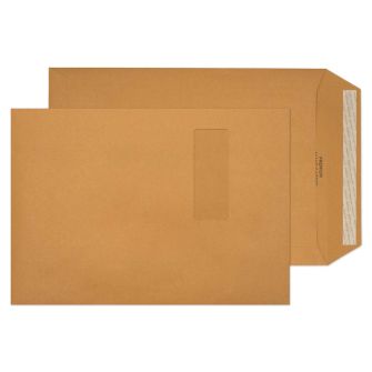 Pocket Peel and Seal Window Cream Manilla C4 324x229 130gsm Envelopes