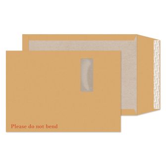 Board Back Pocket Peel and Seal Window Cream Manilla C4 324x229 130gsm Envelopes