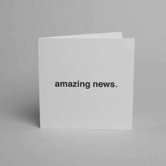 Sage, Amazing News Cards & Envelopes, Square, Pack of 10
