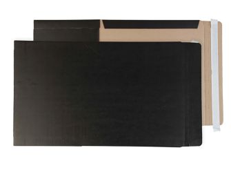 Book Wrap Peel and Seal Jet Black A4+ and SRA4 350x250x50