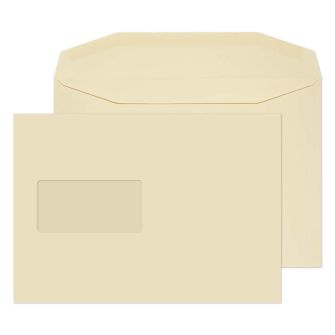 Mailer Gummed Window Cream C5 162x229 100gsm Envelopes