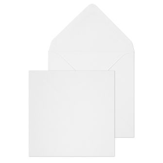 Square Banker Invitation Gummed White 111x111 90gsm Envelopes