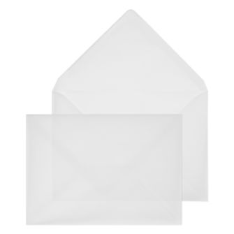 Invitation Gummed Translucent White 90GM Pk25 C6 114x162 Envelopes