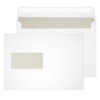 Wallet Peel and Seal Window Bright White C5 162x229 120gsm Envelopes