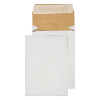 Padded Gusset Pocket Peel and Seal White B5 254x178x50mm 140gsm